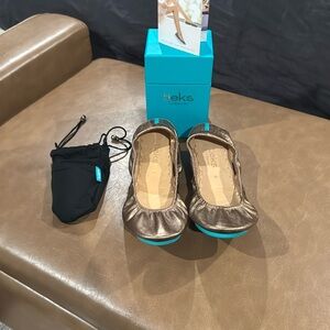 Tieks Metallic Bronze Flats
